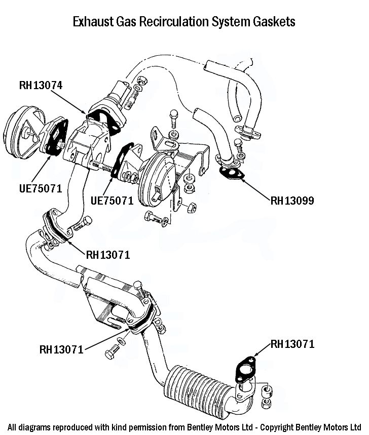 Exhaust Gas Recirculation System Gaskets 