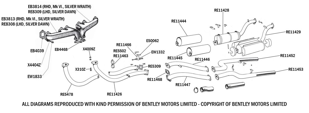 MkVI Twin Exhaust Components