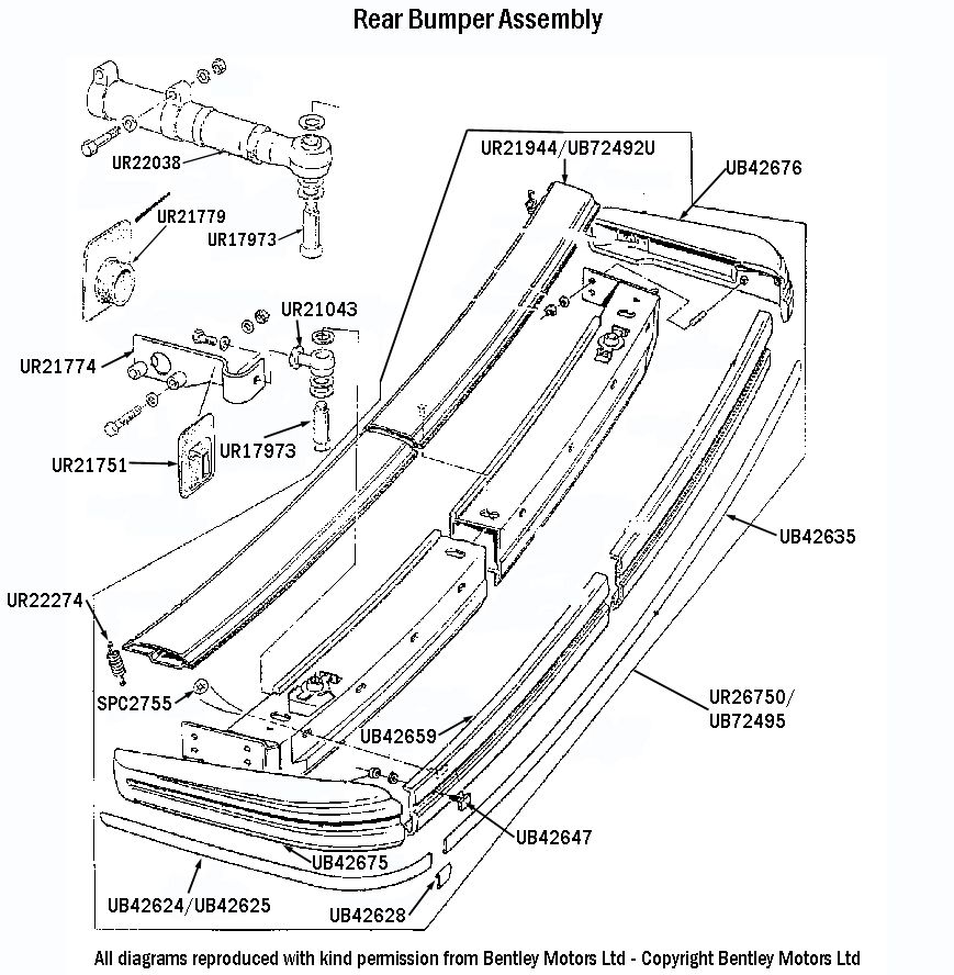 Rear Bumper - Before VIN 57000