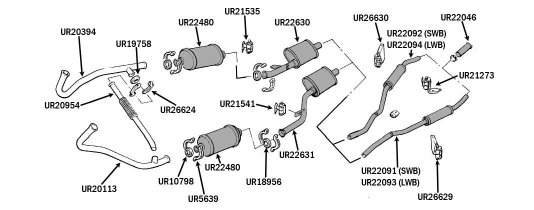 Exhaust Clamps, Olives & Mounts