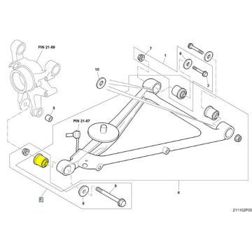 Rear Lower Arm, Outer Bush (3Z0511473)