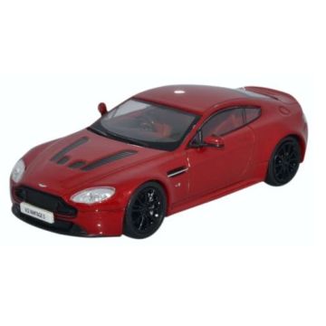 Oxford Diecast Aston Martin V12 Vantage S Volcano Red Sports Model - 1:43 Scale (AMVT001)