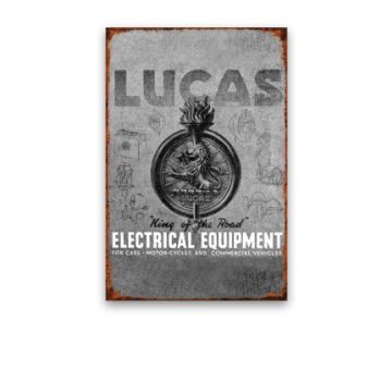 Lucas King of the Road 8x12 Vintage Metal Sign (LCCL2738)