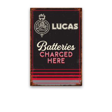 Lucas Logo 8x12 Vintage Metal Sign (LCCL4611)