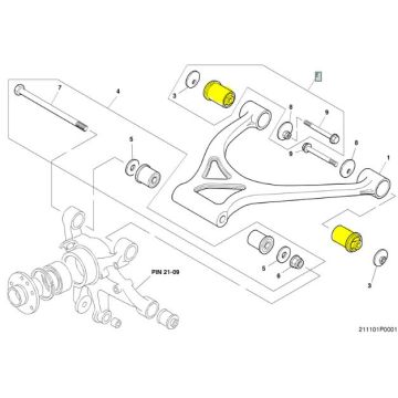 Rear Upper Arm, Inner Bush (PD111464PA)