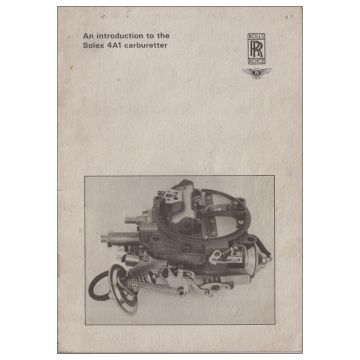 AN INTRODUCTION TO THE SOLEX 4A1 CARBURETTER SUPPLEMENT (TSD4320DL)