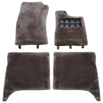 SET OF LAMBSWOOL RUGS (RIGHT HAND DRIVE Silver Shadow & Bentley T models) (UW15068P)