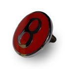 RED BENTLEY C POST BADGE (With stud) (UB44032U)