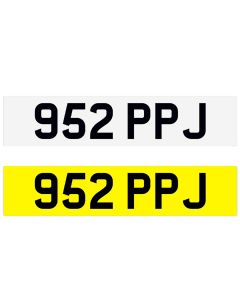 REGISTRATION NUMBER - 952 PPJ (952PPJ)