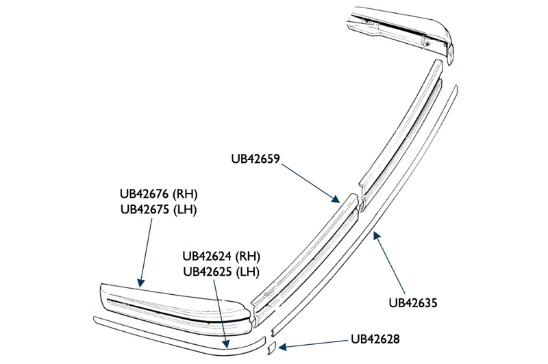 Rolls-Royce Silver Spirit Rear Bumper Parts