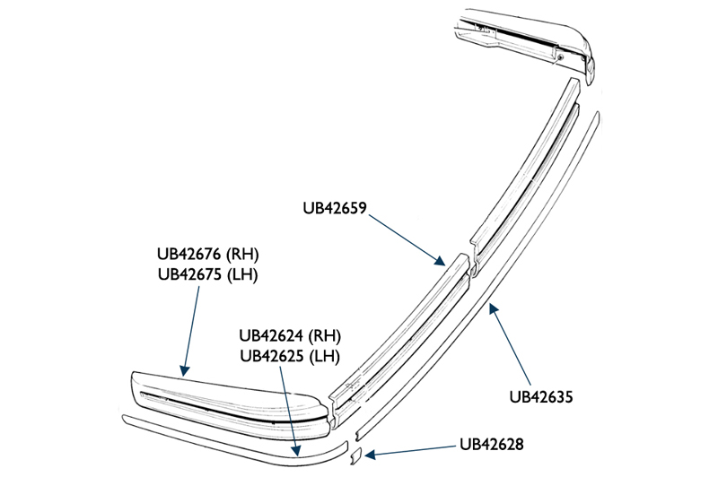 Rolls-Royce Silver Spirit Rear Bumper Parts