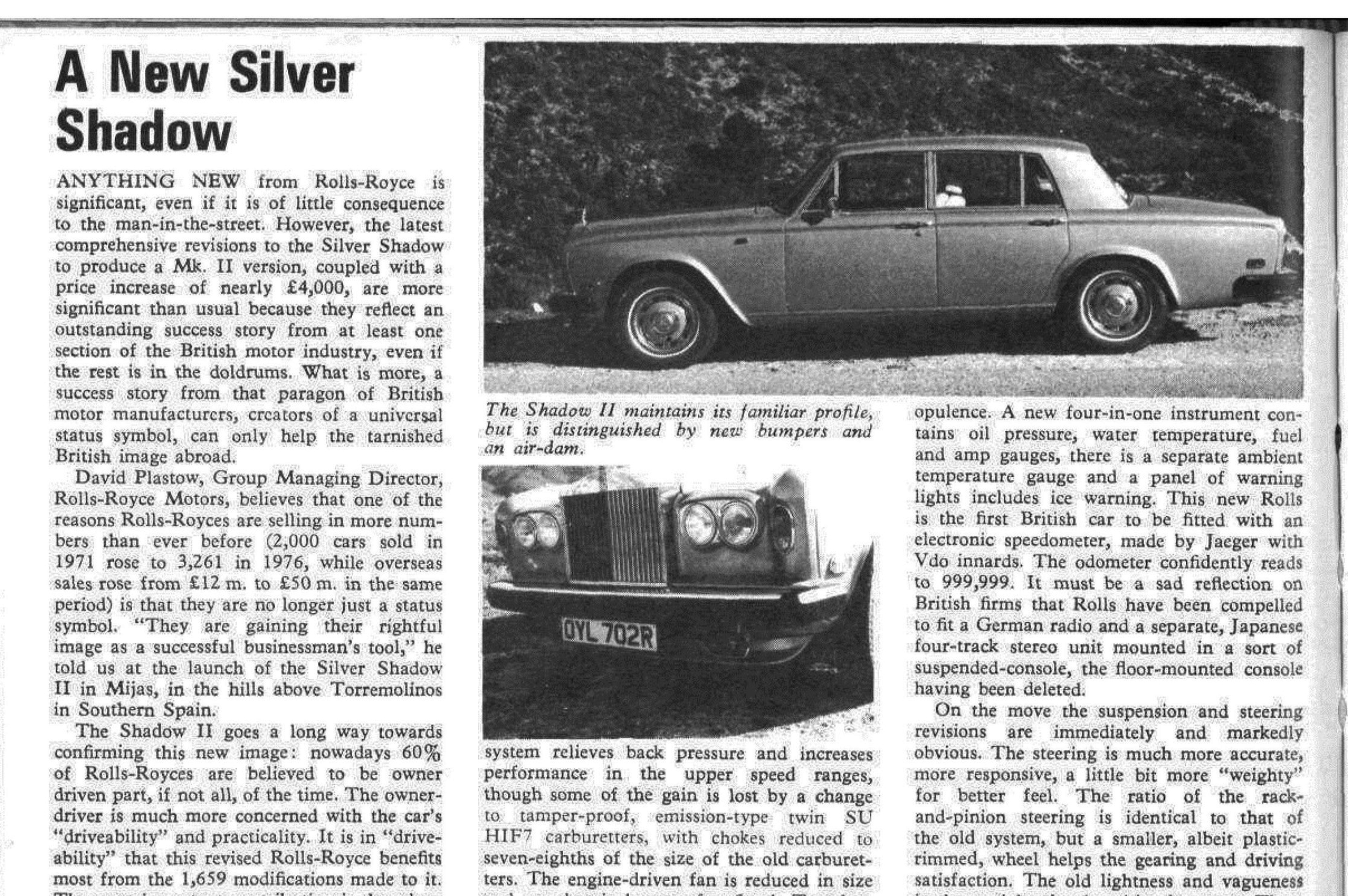 A New Silver Shadow