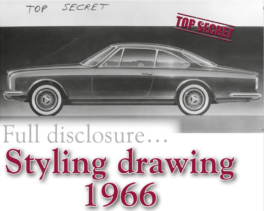 Bentley Drivers Club I Styling drawing 1966